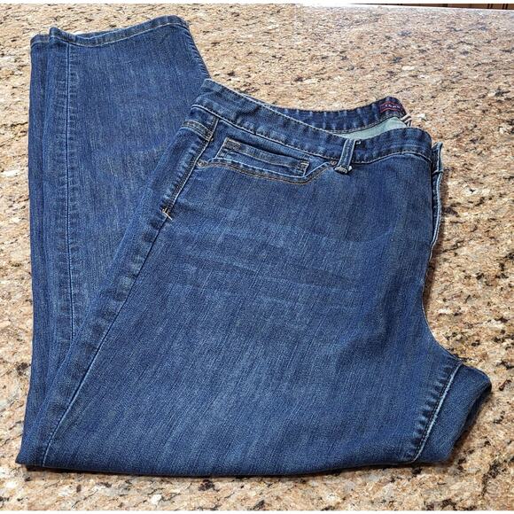 Tommy Hilfiger Jeans Womens 18 Skinny Mid Rise Dark Wash Blue Denim Stretch - Picture 4 of 15